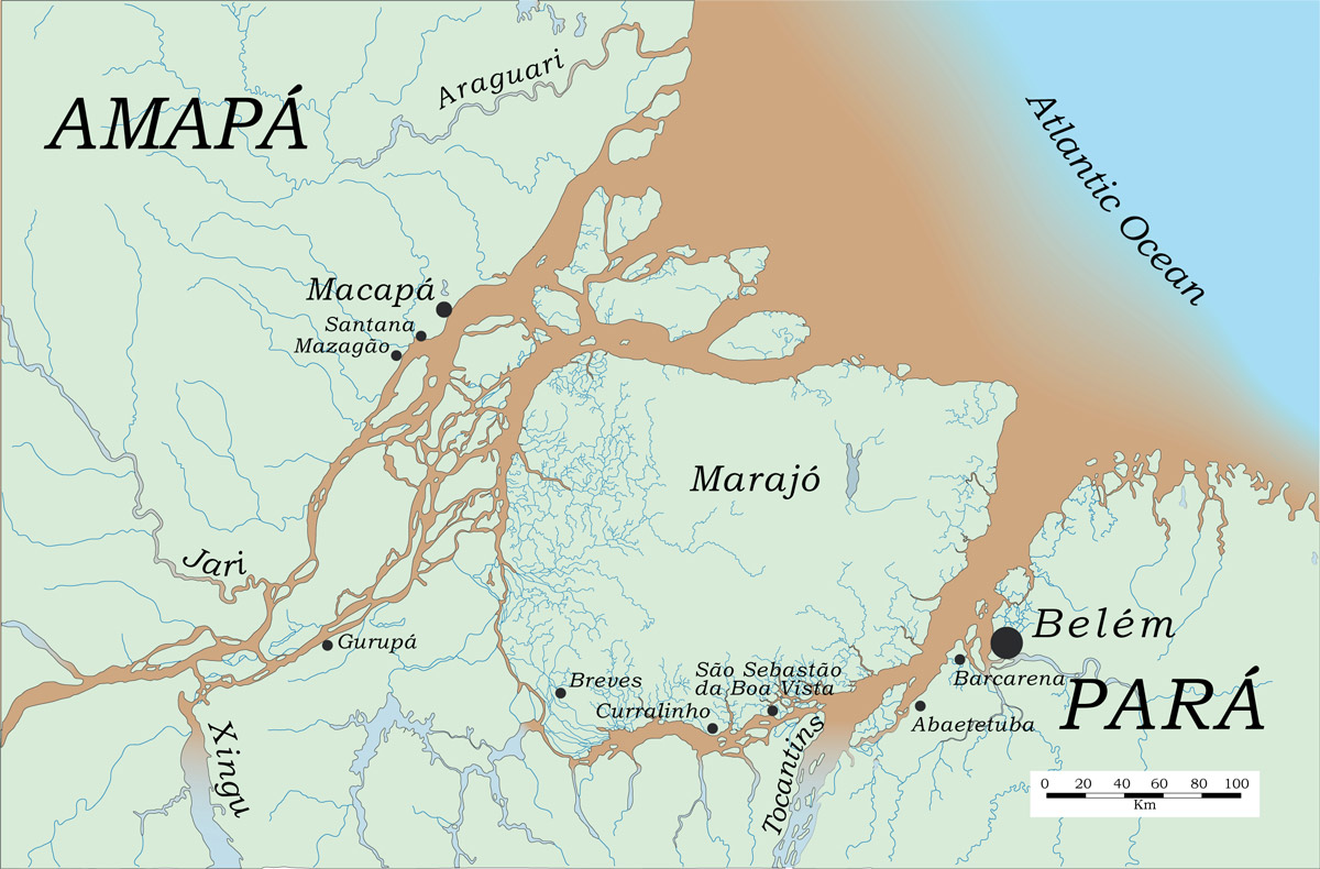 Ilha de Marajó 1 Mapa da Ilha do Marajó