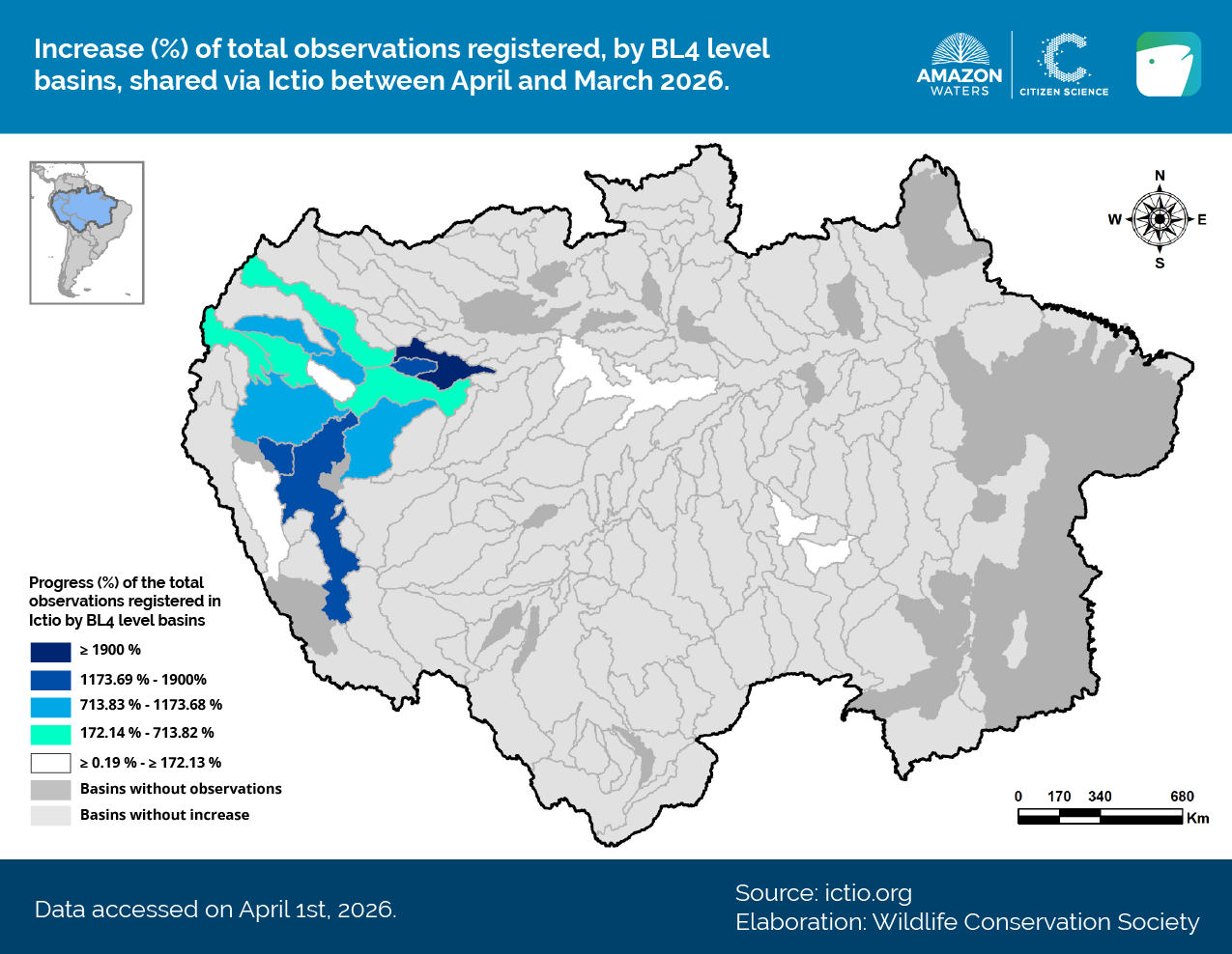 Ictio consolidates as the largest open database on Amazonian fishes and fisheries 4 Conservando la Cuenca Amazónica Aguas Amazonicas